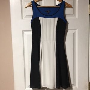Color Block Skater Dress